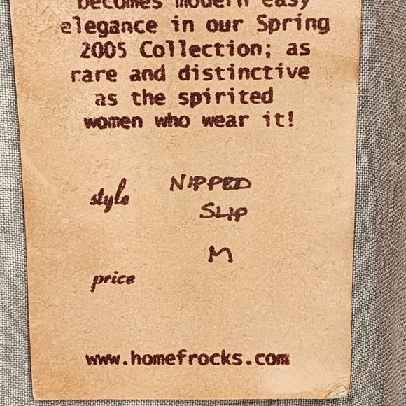 Homefrocks Women's 100% Linen Nipped Slip Lagenlook Dress - M - Picture 7 of 8